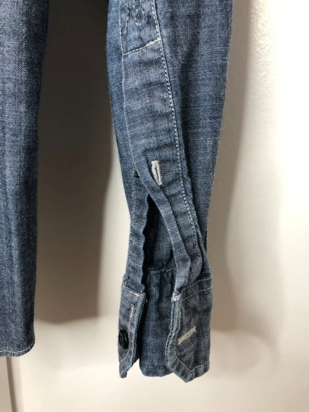 Banana Republic Blue Shirt Mens L (15 15half ) 100% cotton